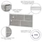 Flash Furniture White/Gray 5 Drawer Storage Chest Organizer WX-5L206-X-WH-GR-GG - alternate 8